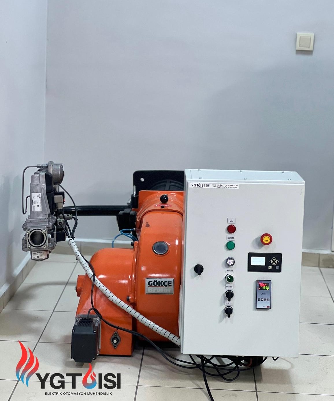 Brülör Kontrol Panosu Revizyonu — Elektronik Modülasyon & ABB İnverter